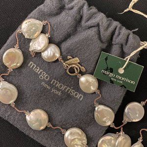 Margo Morrison Freshwater Coin Pearl Necklace